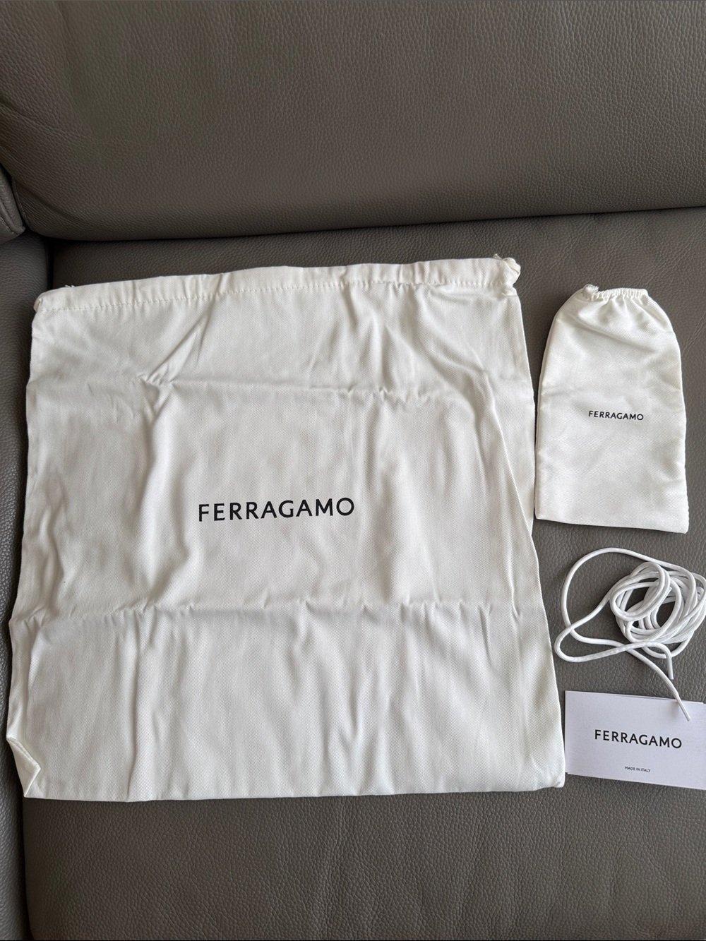 NEW Auth FERRAGAMO shoes DUST BAG+ 2 sneakers laces